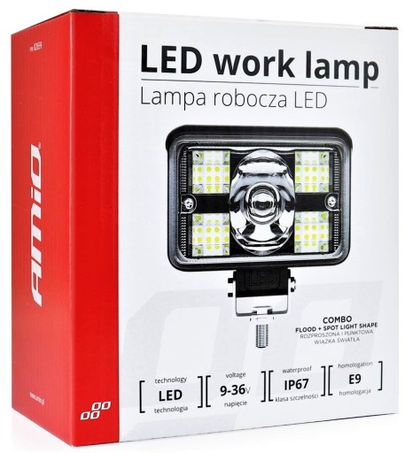 РАБОЧАЯ ЛАМПА ГАЛОГЕННАЯ ПОИСК 9-36В 17xLED 3400LM