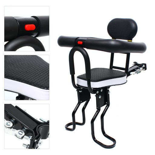 40KG PRZEDNI FOTEL ROWEROWY DLA DZIECI CZARNY