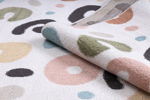 ДЕТСКИЙ КОВЕР FUN 180x270 см ПЯТНА кремовый #O556