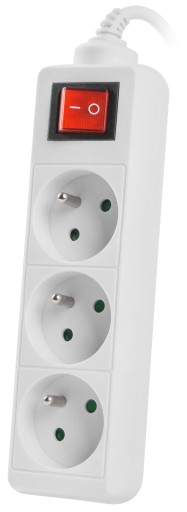 Удлинитель, удлинитель 3 м, 3 розетки PL 230.