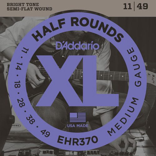 Струны D'ADDARIO EHR370 11-49 полукруглые оригинальные
