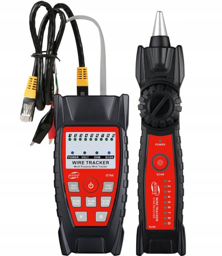 ПОИСК КАБЕЛЬНЫХ ПАР, ЗОНД, ТЕСТЕР RJ45 GT66