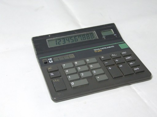 Антикварный калькулятор Texas Instruments TI-610 1987 г.