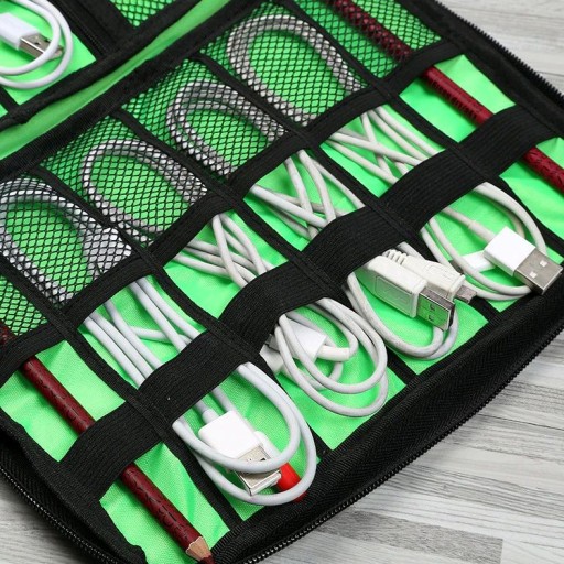 Organizer na ładowarki kable usb podróżna torba