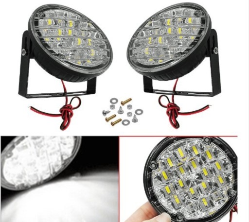 Круглые светодиодные фары дальнего света E4 RL 9CM DRL лампы
