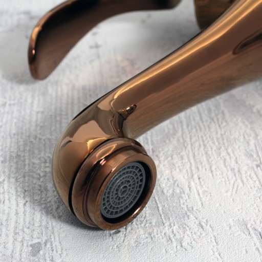 Смеситель для умывальника из мрамора Rosegold