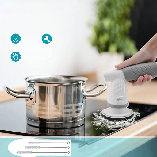 Электрическая чистящая щетка IPX6 с 6 головками, длительное время работы