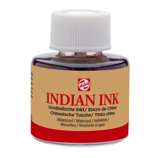 Чернила для рисования Indian Ink Talens - черные, 11 мл