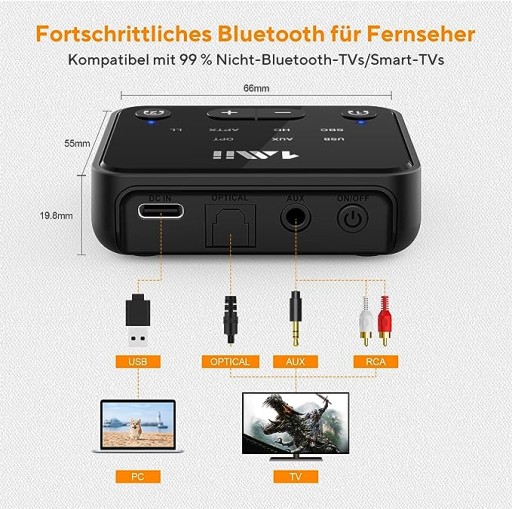 Bluetooth-передатчик 1Mii B06T6