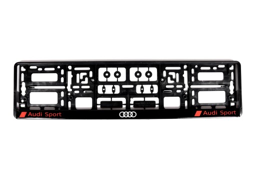 РАМКА НОМЕРНОГО ЗНАКА С ЛОГОТИПОМ AUDI SPORT 1 ШТ.