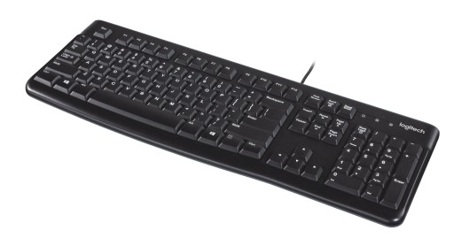 LOGITECH K120 ВОДОНЕПРОНИЦАЕМАЯ USB-КЛАВИАТУРА, ТИХАЯ