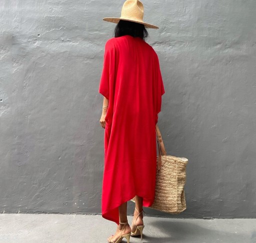 ПАРЕО для пляжа, платье ПОЛЕТ, длинная накидка, женская туника SUMMER BOHO