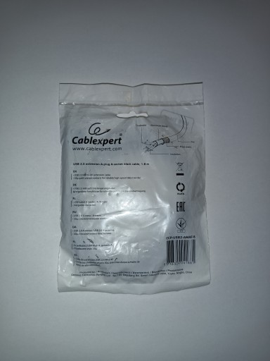Cablexpert CCP-USB2-AMAF-6 USB-удлинитель, черный, 1,8 м