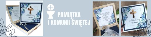 Pamiątka Komunii Świętej ZŁOTY RÓŻANIEC * PREZENT