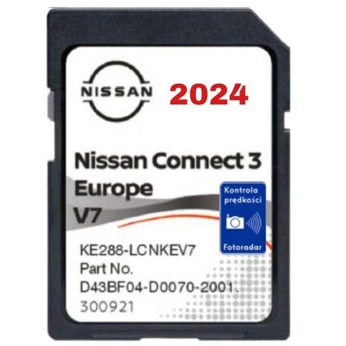 Навигационная карта Европы Nissan SD-карта