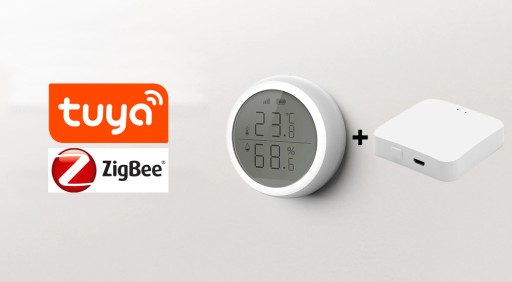 ZIGBEE TUYA ЖК-датчик температуры и влажности