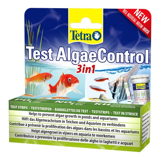 ТЕСТ В TETRA STRIPS ТЕСТ ALGAECOCONTROL 3В1
