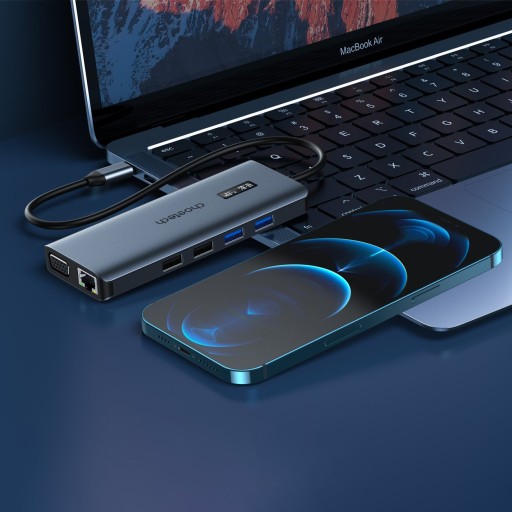 Адаптер Choetech 12in1 HUB-M26 USB-C на USB-C USB