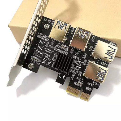 Разветвитель переходной платы PCI-E PORT ADAPTER 1x4 GPU ver006s