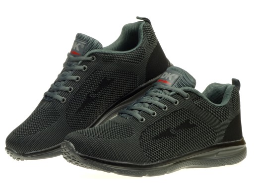 Buty Męskie Sportowe DK FLAXER Lekkie Adidasy Przewiewne Grey 42