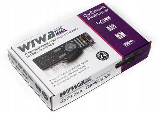 Dekoder Tuner Telewizji Naziemnej DVBT2 HEVEC MINI