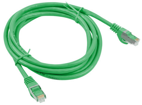 Кабель сети Интернет LAN ETHERNET Cat 6 FTP RJ45 2 м Витая пара Зеленый