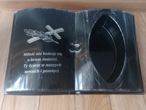 Księga na grób książka stroik kompozycja KOMPLET