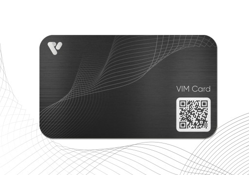 VIM Card NFC-визитка №1 с собственным ПО (Черный)