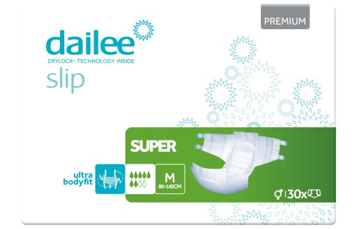 Подгузники Dailee Slip Premium Super M на липучке