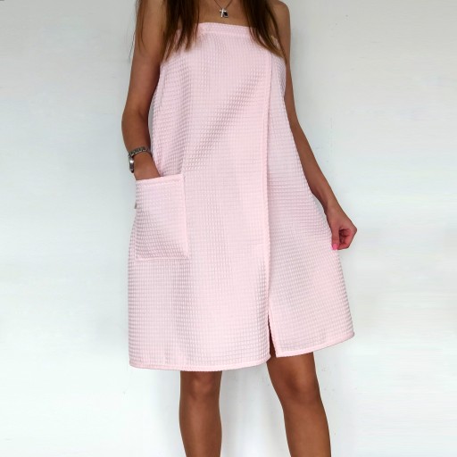 ПОЛОТЕНЦЕ для сауны PAREO, вафельное, на пуговицах, 3XL/4XL