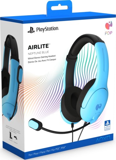 Проводные наушники PDP PS5 Airlite Blue, лицензия Playstation