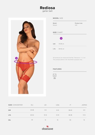 Нижнее белье - Пояс для чулок Rediosa L/XL
