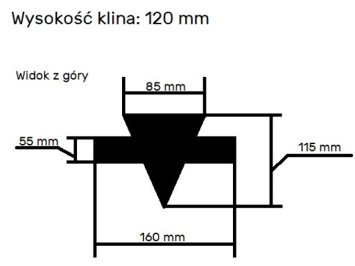 KLIN CZTERORAMIENNY DO ŁUPARKI RĘBAKA RIWALL