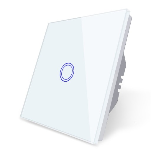 Сенсорный переключатель с одним белым стеклом WIFI + RF SMART Ewelink