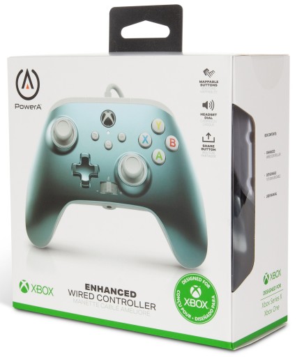 Проводная панель PowerA для Xbox Series X|S|One, металлик