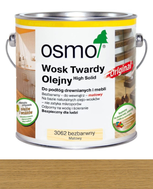 Osmo 3062 Масло с твердым воском 25л Бесцветное Матовое