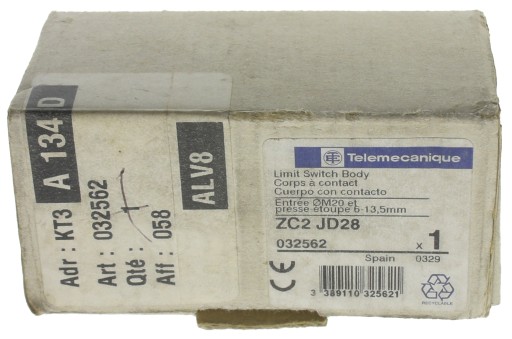Telemecanique łącznik przełącznik krańcowy 7A 2z2r