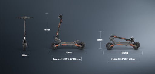 2024 NOWY Pojazd elektryczny Kukirin G2 1200W 45KM/H 15Ah 48V 10''+Torba PL