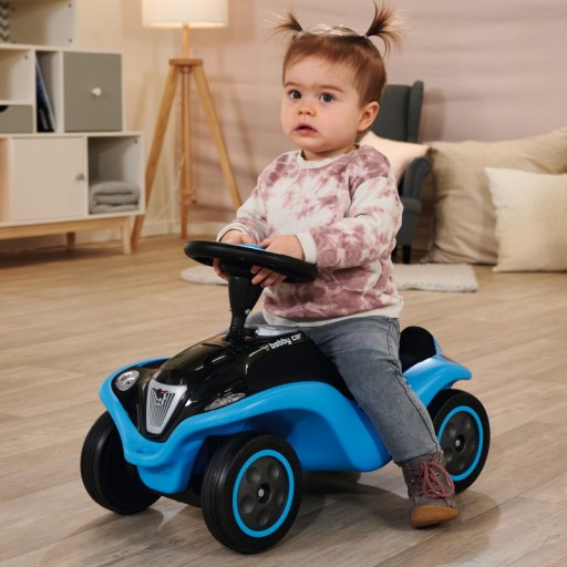 BIG Ride-On Next Blue Bobby Car с звуковым сигналом и миром