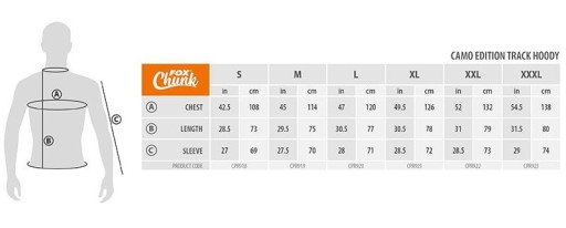 Спортивная толстовка Fox Chunk цвета хаки/камуфляж S