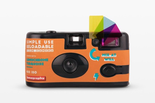 Простая в использовании камера Lomography Бирюзового цвета