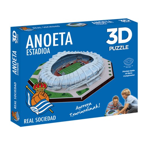 Футбольный стадион - ANIETA - Real Sociedad FC - 3D пазл 166 деталей