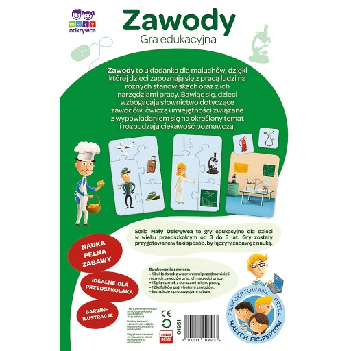 TREFL ZAWODY GRA EDUKACYJNA MAŁY ODKRYWCA 3 +