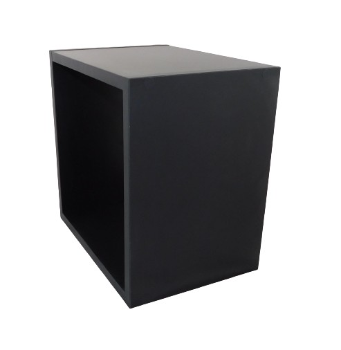 Тумба прикроватная BLACK 30х30х25 черная маленькая комната