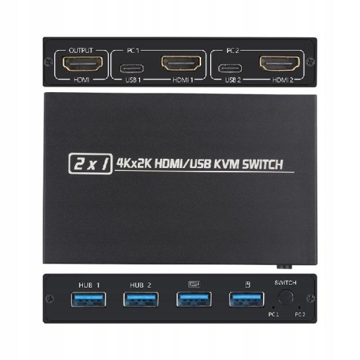 AIMOS AM-KVM 201CL HDMI/USB KVM-переключатель