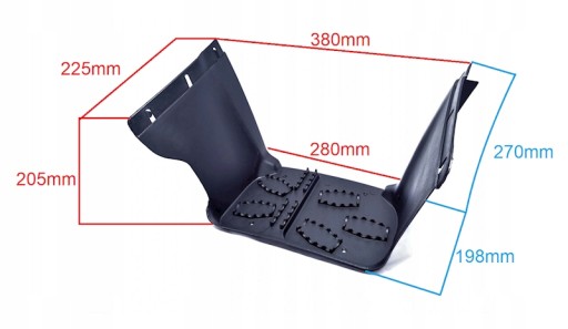 STOPIEŃ/PODNÓŻEK PLASTIK LEWY ATV 110-125CC HB