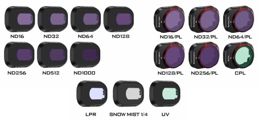 Набор из 16 фильтров FREEWELL MEGA EDITION для DJI Mini 4 Pro ND/PL UV CPL LPR
