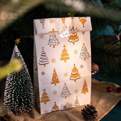 KALENDARZ ADWENTOWY DIY ZESTAW 24szt PAPIEROWE TOREBKI NAKLEJKI DLA DZIECI