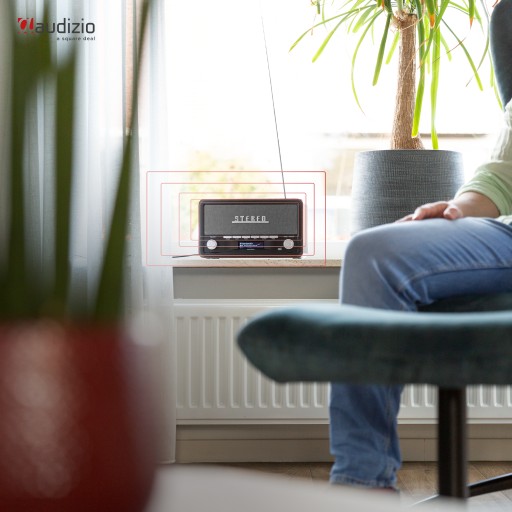 Кухонное радио на батарейках DAB FM BT 50 Вт с будильником