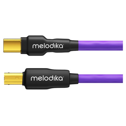 KABEL PRZEWÓD USB C-B MELODIKA MDUCB20 SZYBKI TRANSFER WTYKI 24K ZŁOTO 2m